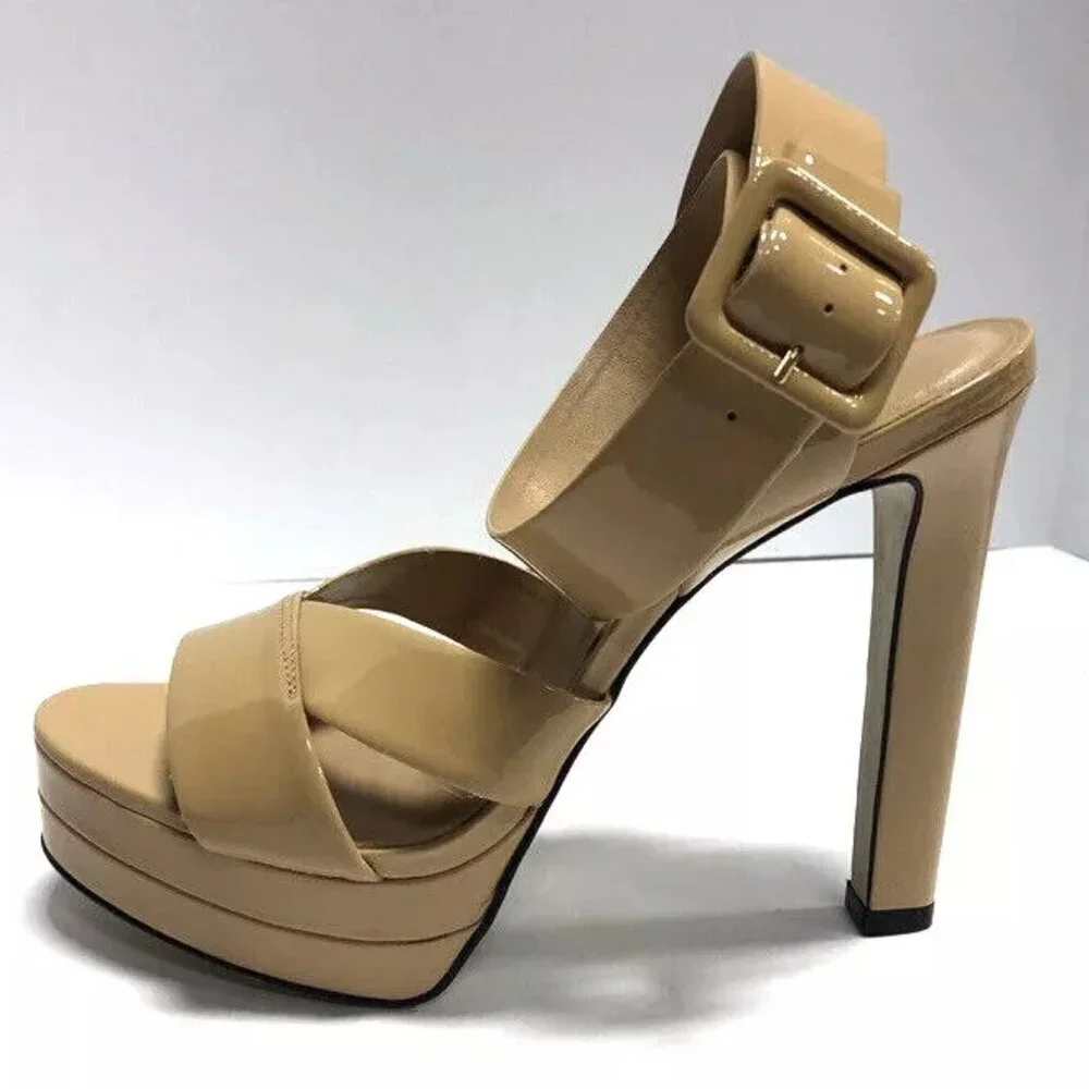 Massimo Matteo Women’s Henrika Nude Pump Heels, Size 8.5M